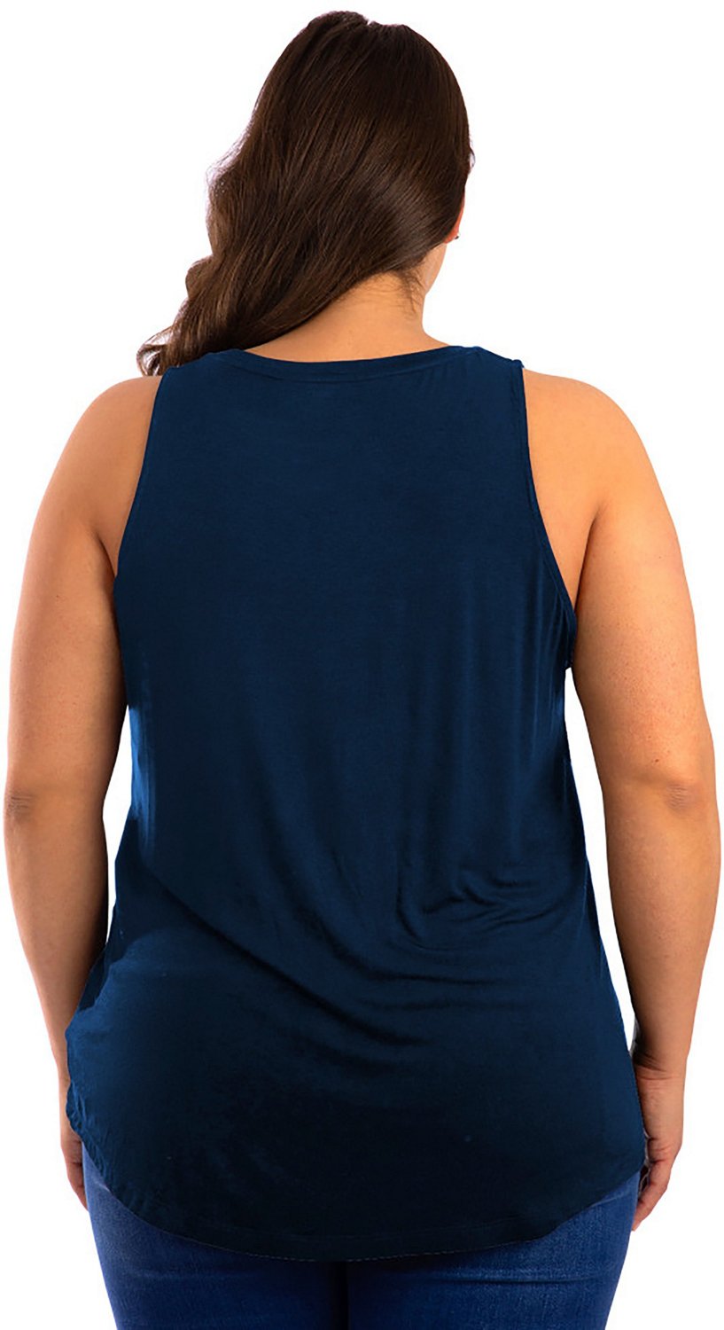 Dallas Cowboys New Era Women's Plus Size Tank Top - Navy