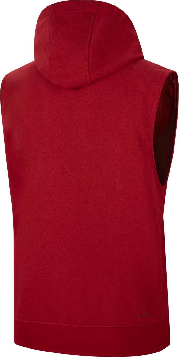 Jordan Men's University of Oklahoma Dri-FIT Fleece Sleeveless Top - view number 2