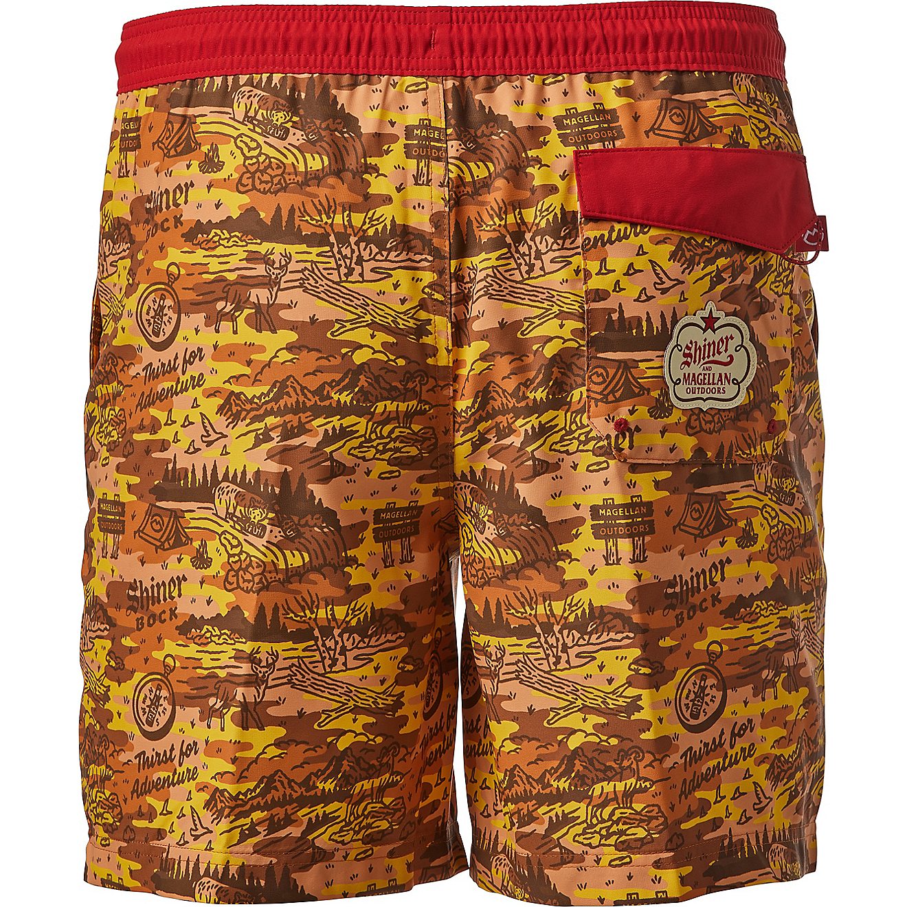 Magellan Outdoors Shiner Men’s Woodland Camo Boat Shorts 7 in                                                                  - view number 2