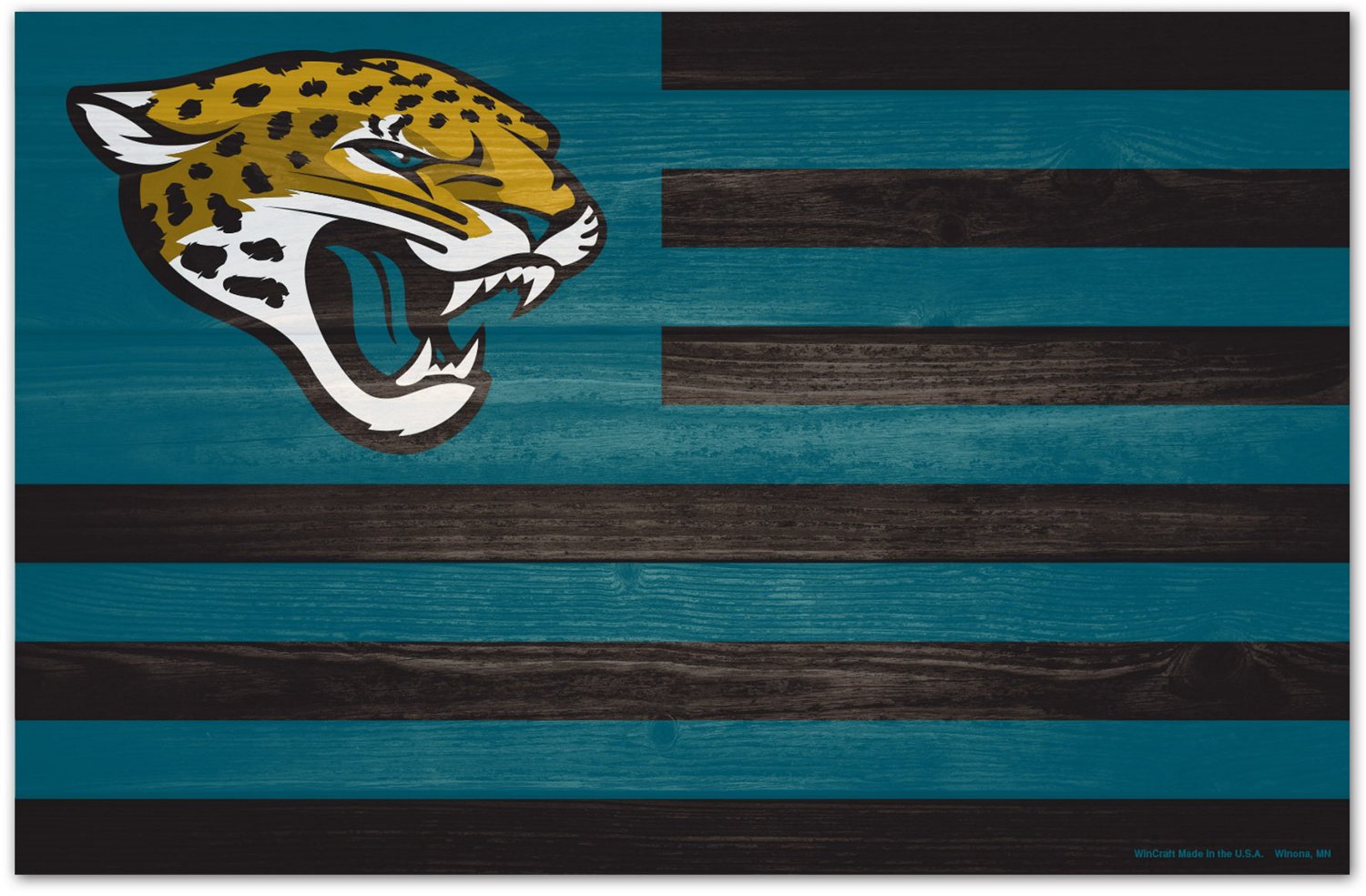 Jacksonville Jaguars Wood Sign 