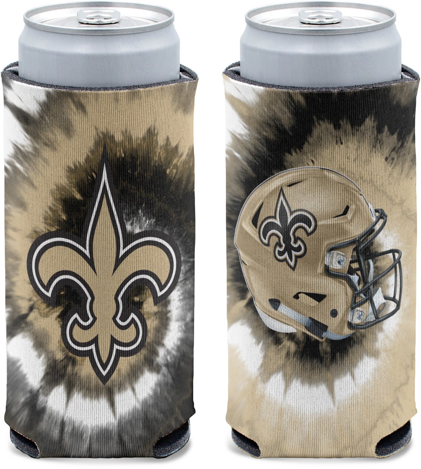 WinCraft New Orleans Saints 12 oz Tie Dye Slim Can Cooler
