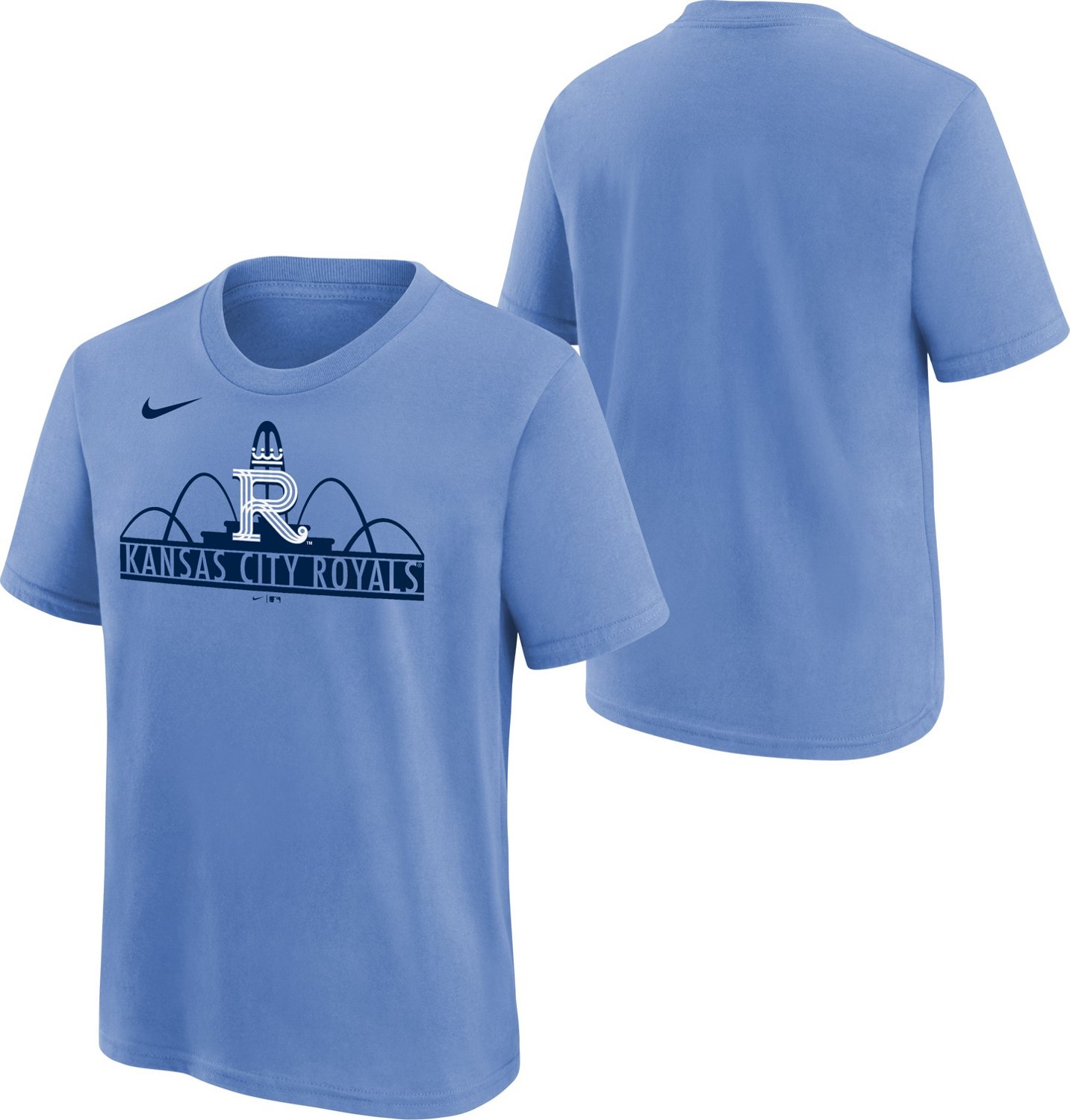 Nike Youth Kansas City Royals City Connect Home Logo Tshirt Academy