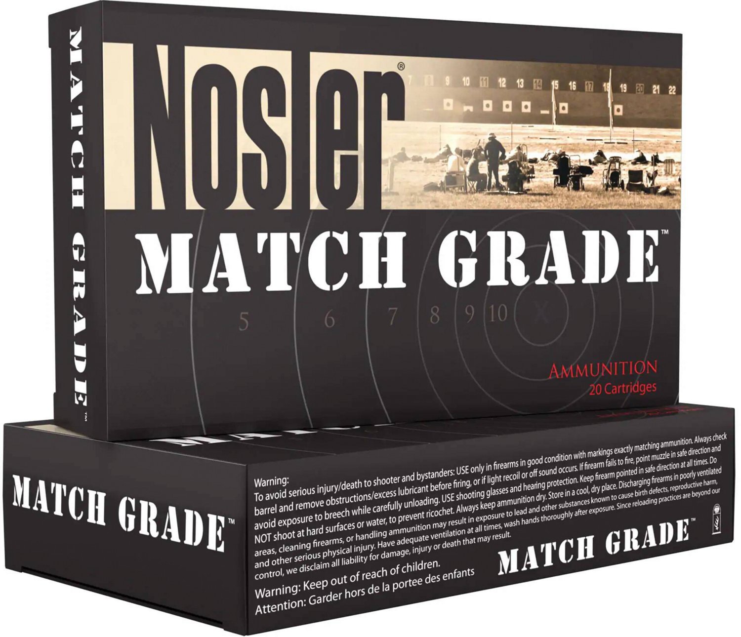 Nosler Match Grade .223 Remington 70 Grain RDF Hollow Point Boat Tail Ammunition - 20 Rounds                                     - view number 1 selected