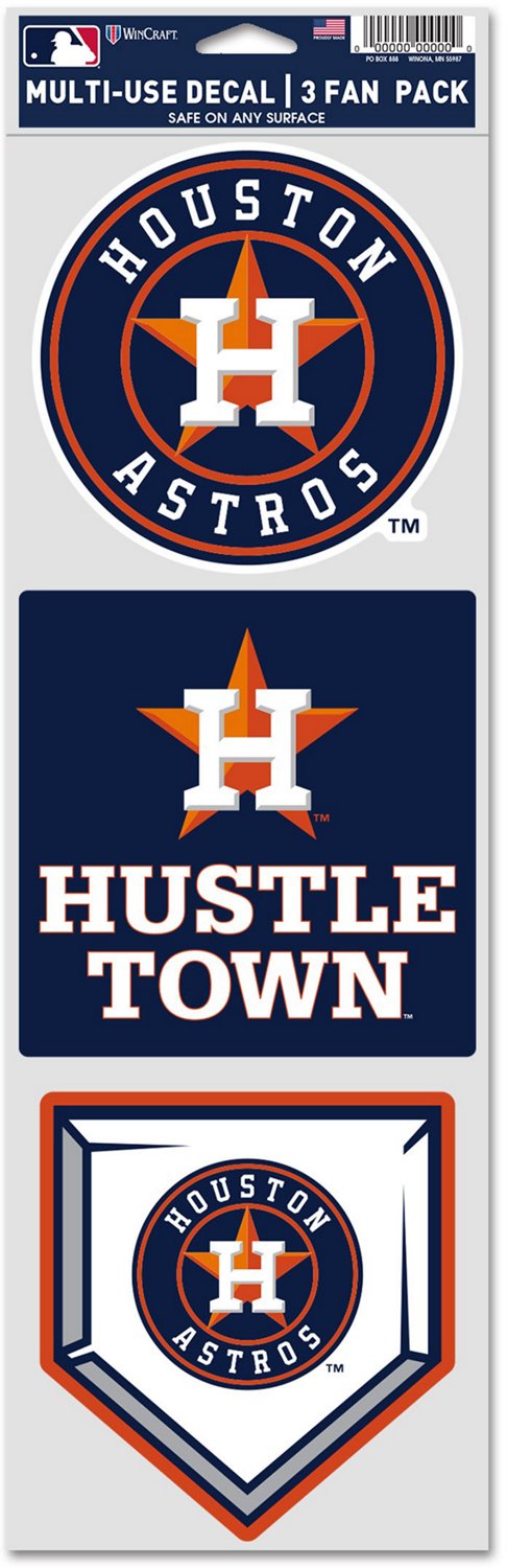 Houston Astros WinCraft 3-Pack City Connect Multi-Use Fan Decal Set