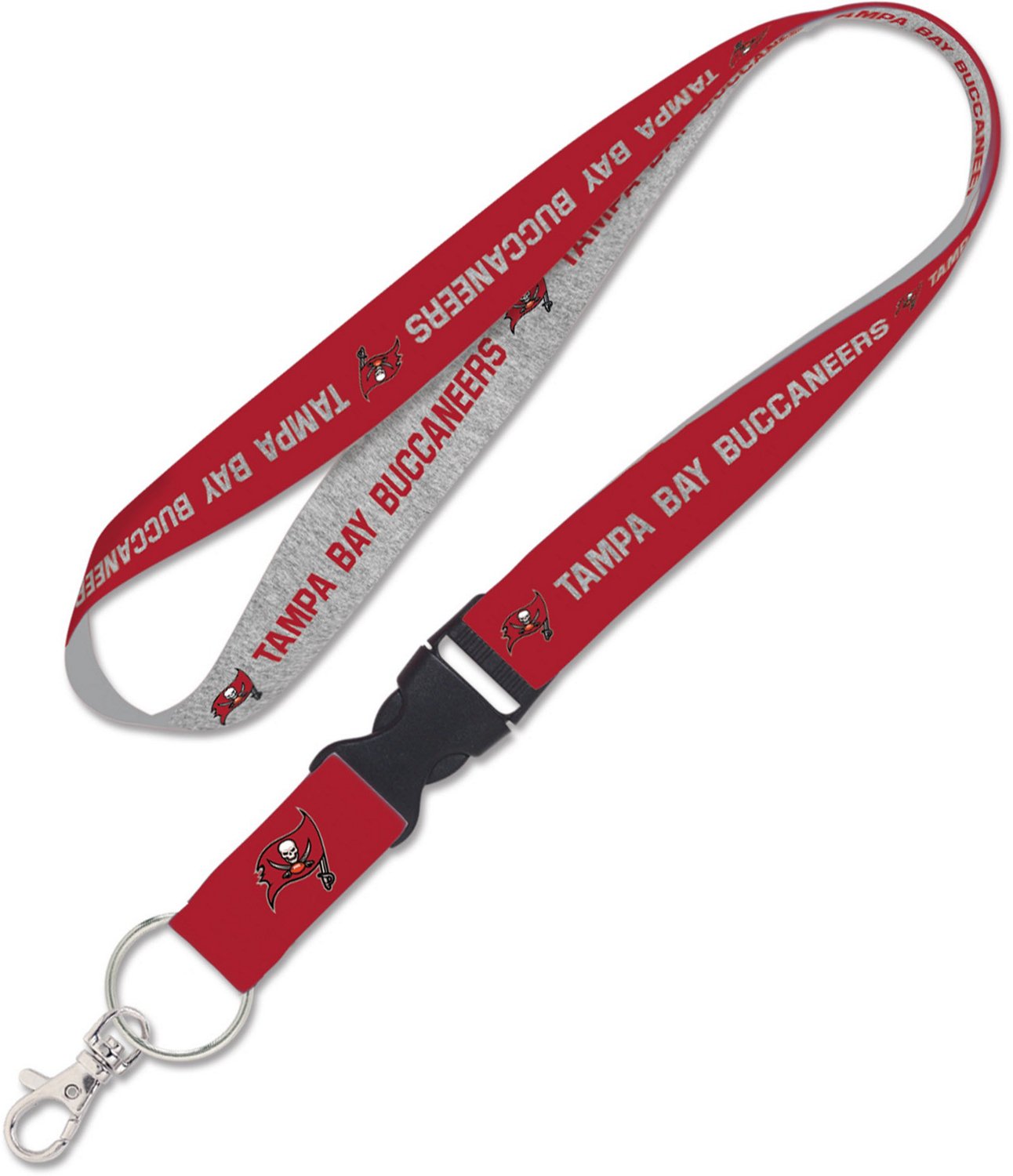 WinCraft Tampa Bay Buccaneers Heathered Lanyard with Detachable Buckle ...