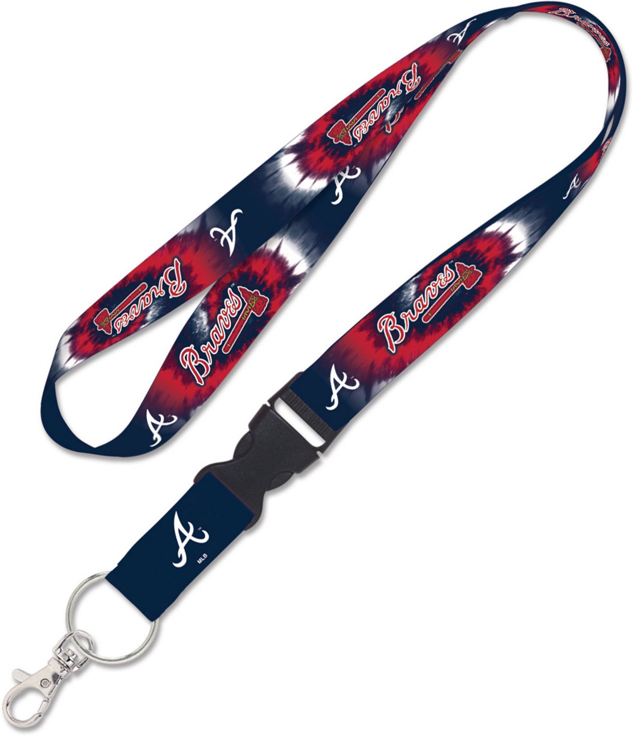 WinCraft Atlanta Braves 1 in Tie Dye Buckle Lanyard | Academy