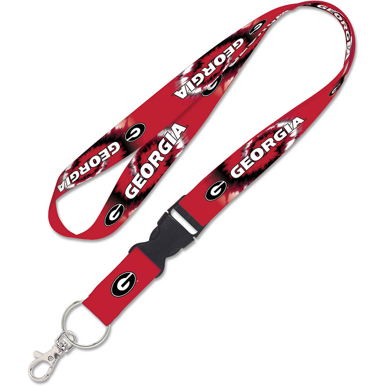 WinCraft University of Georgia Tie-Dye Lanyard with Detachable Buckle                                                            - view number 1
