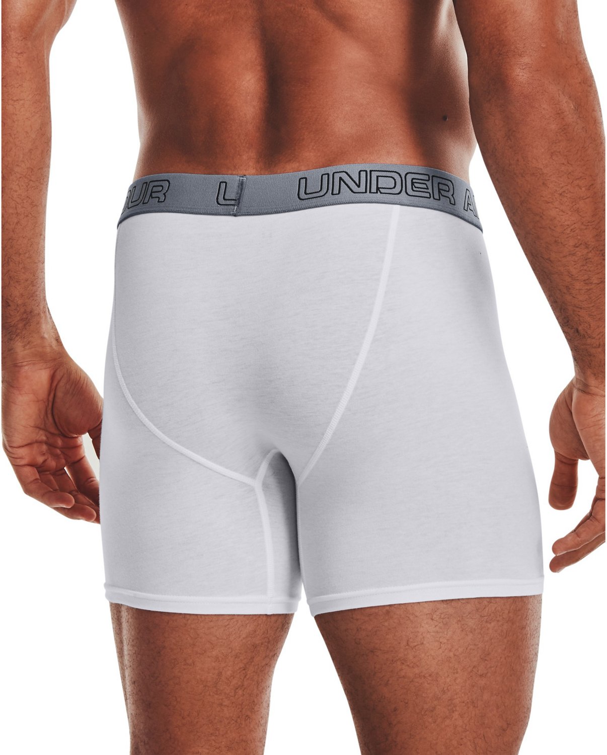Under Men's Charged Cotton Stretch in Boxerjock Boxer 3-Pack | Academy