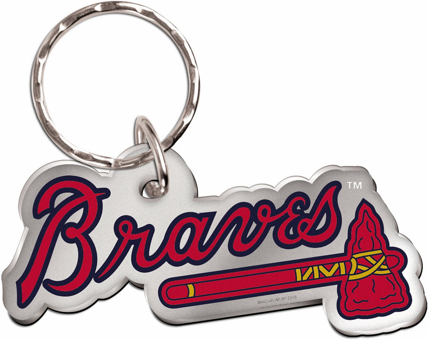 WinCraft Atlanta Braves Metallic Key Ring                                                                                        - view number 1