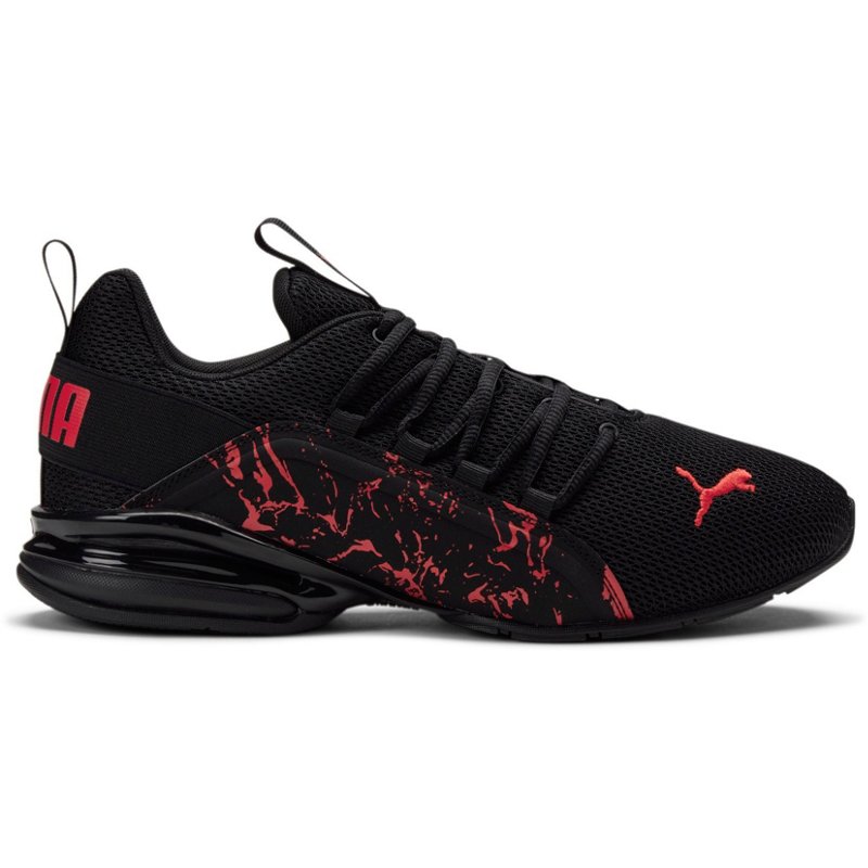 PUMA Men's Axelion City Escape Shoes Black/Bright Red, 9 - Men's Active at Academy Sports product image