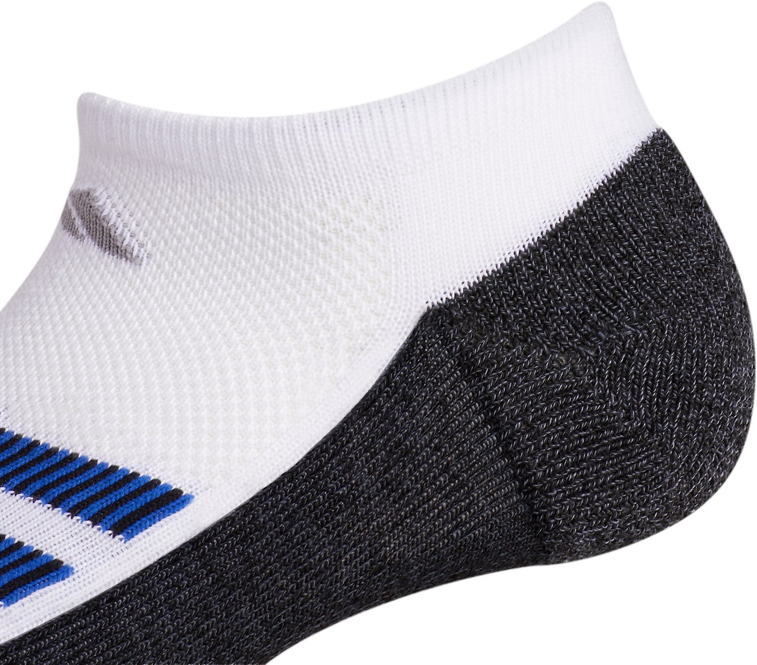 adidas Youth Angle Stripe No Show Socks 6 Pack | Academy