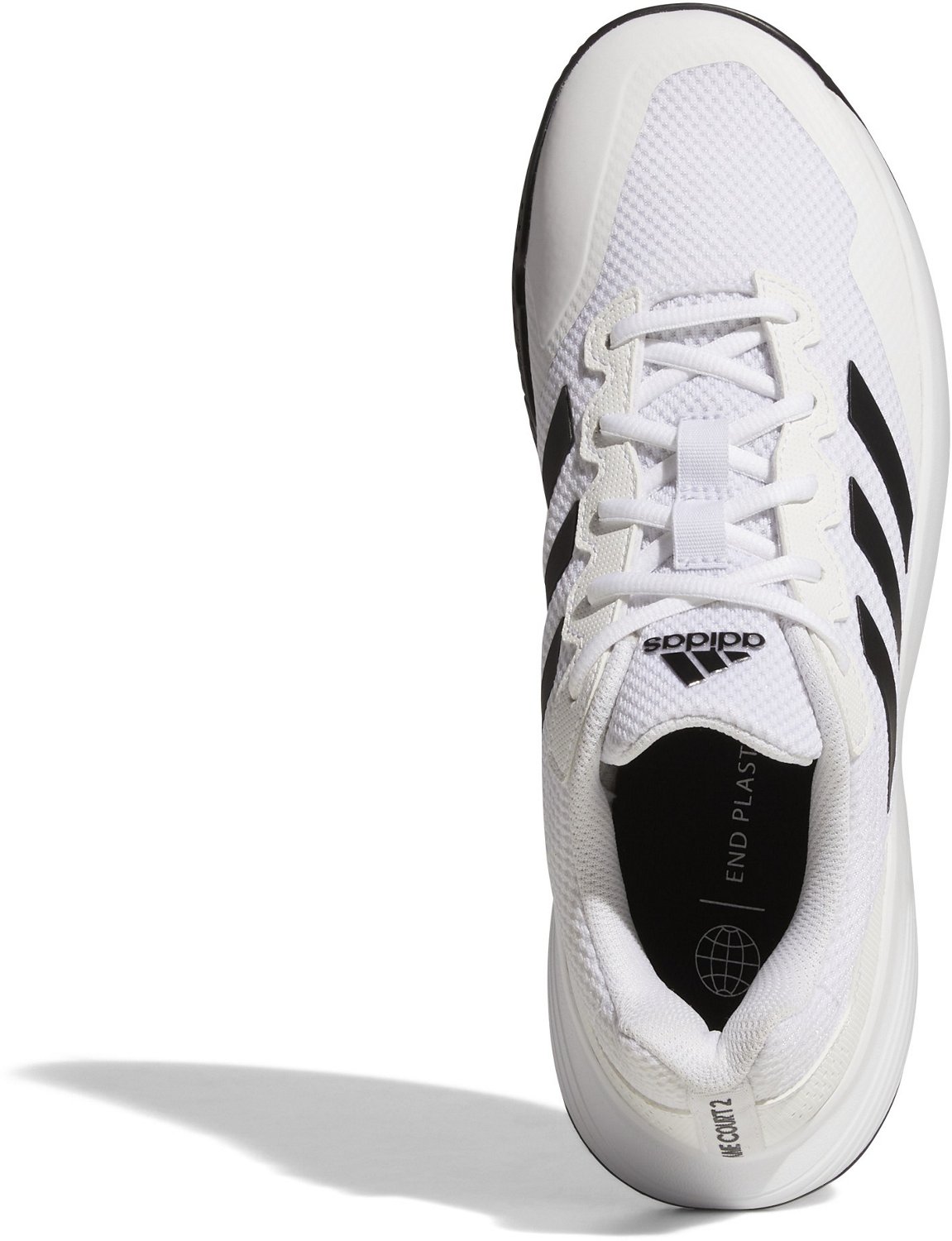 adidas Men's Gamecourt 2 Tennis Shoe, White/Black