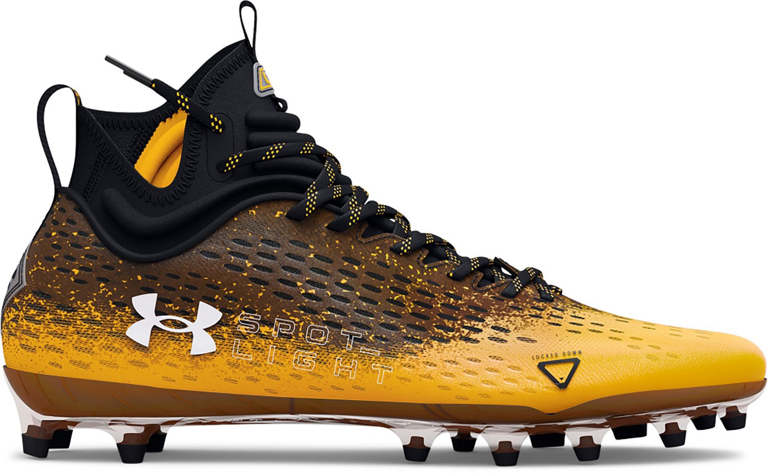 White and gold sales under armour cleats