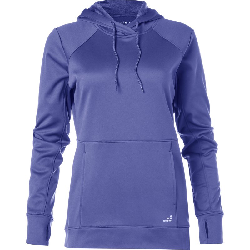 BCG Women's Solid Performance Fleece Hoodie Purple, Small - Women's Athletic Fleece at Academy Sports product image
