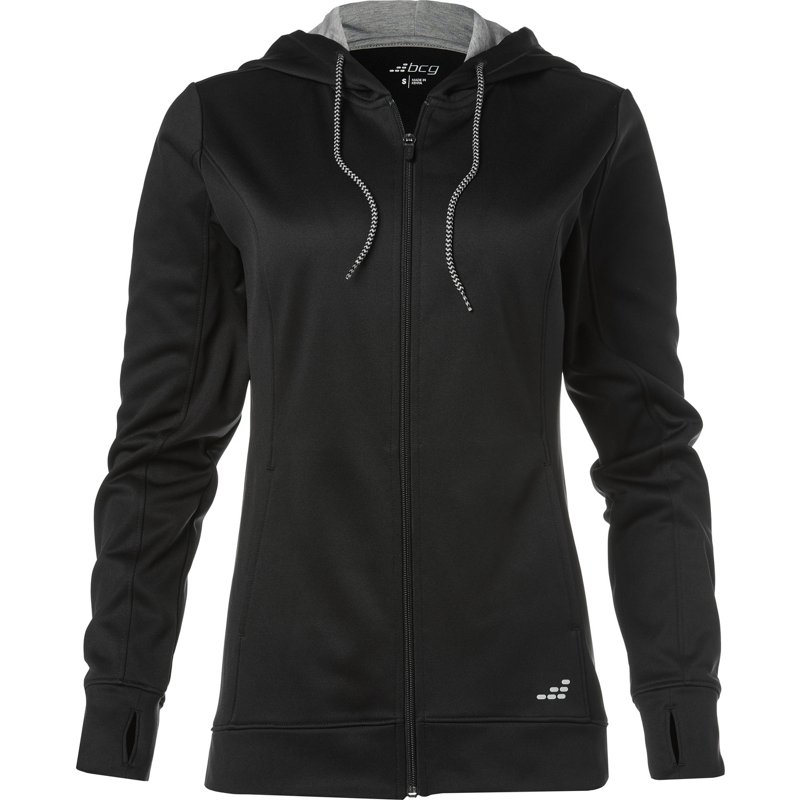 BCG Women's Perf Fleece FZ Jacket Black, Medium - Women's Athletic Fleece at Academy Sports product image