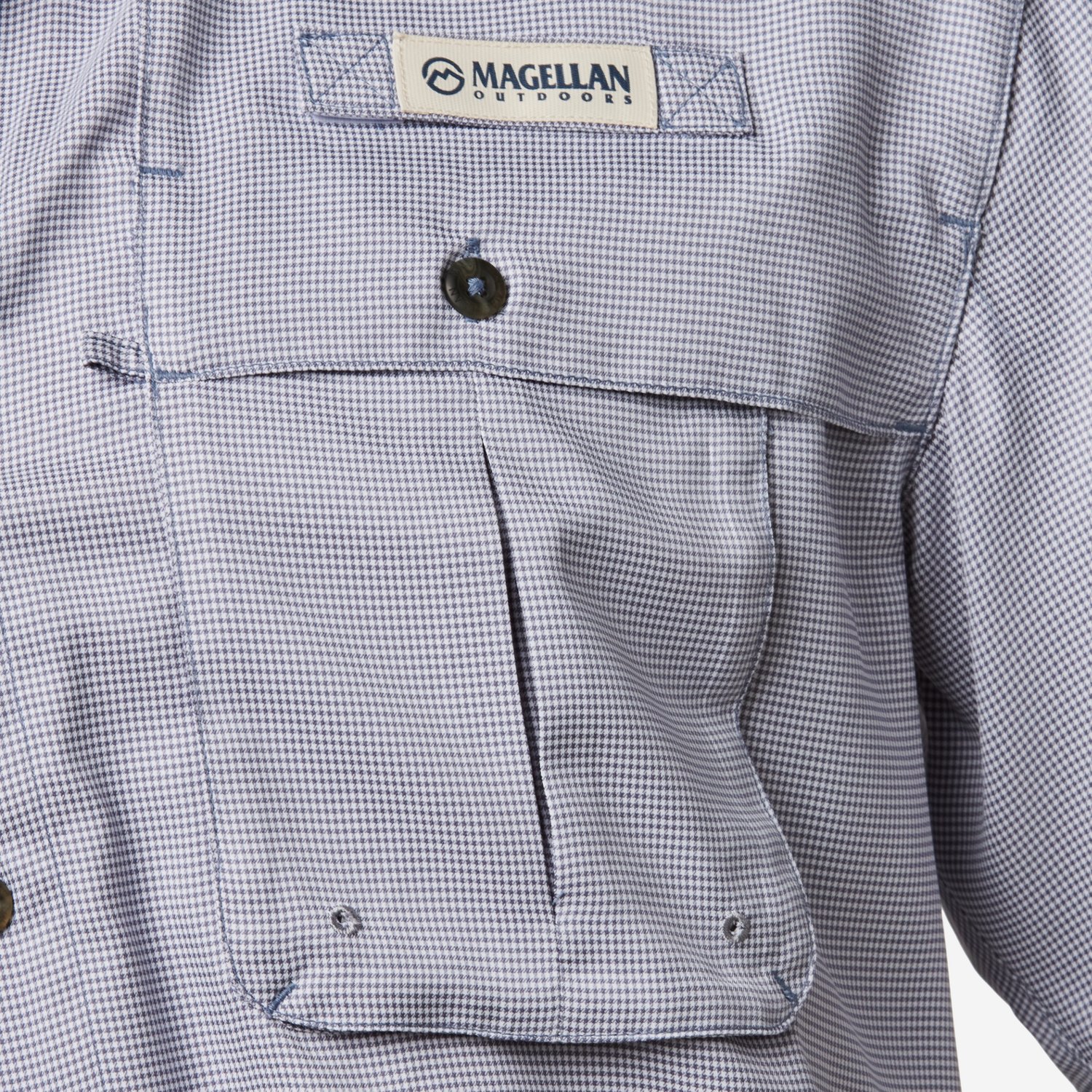 Magellan Outdoors Men's Aransas Pass Mini Check Short Sleeve Shirt - view number 3