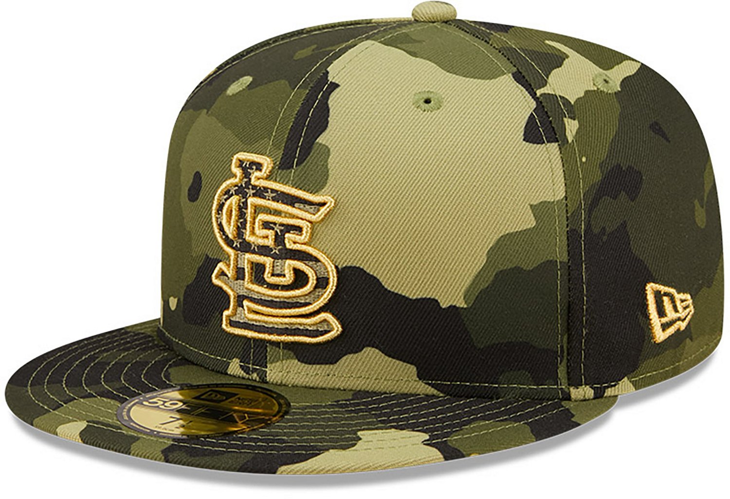 New Era Men's St. Louis Cardinals Camo AFD Fitted 59FIFTY Cap Academy