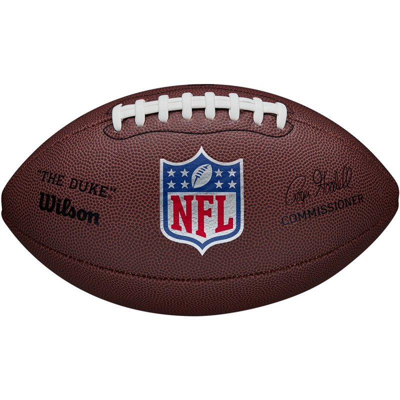 Wilson The Duke Metallic Edition Pro Replica Football Brown/Brown - Football Equipment at Academy Sports