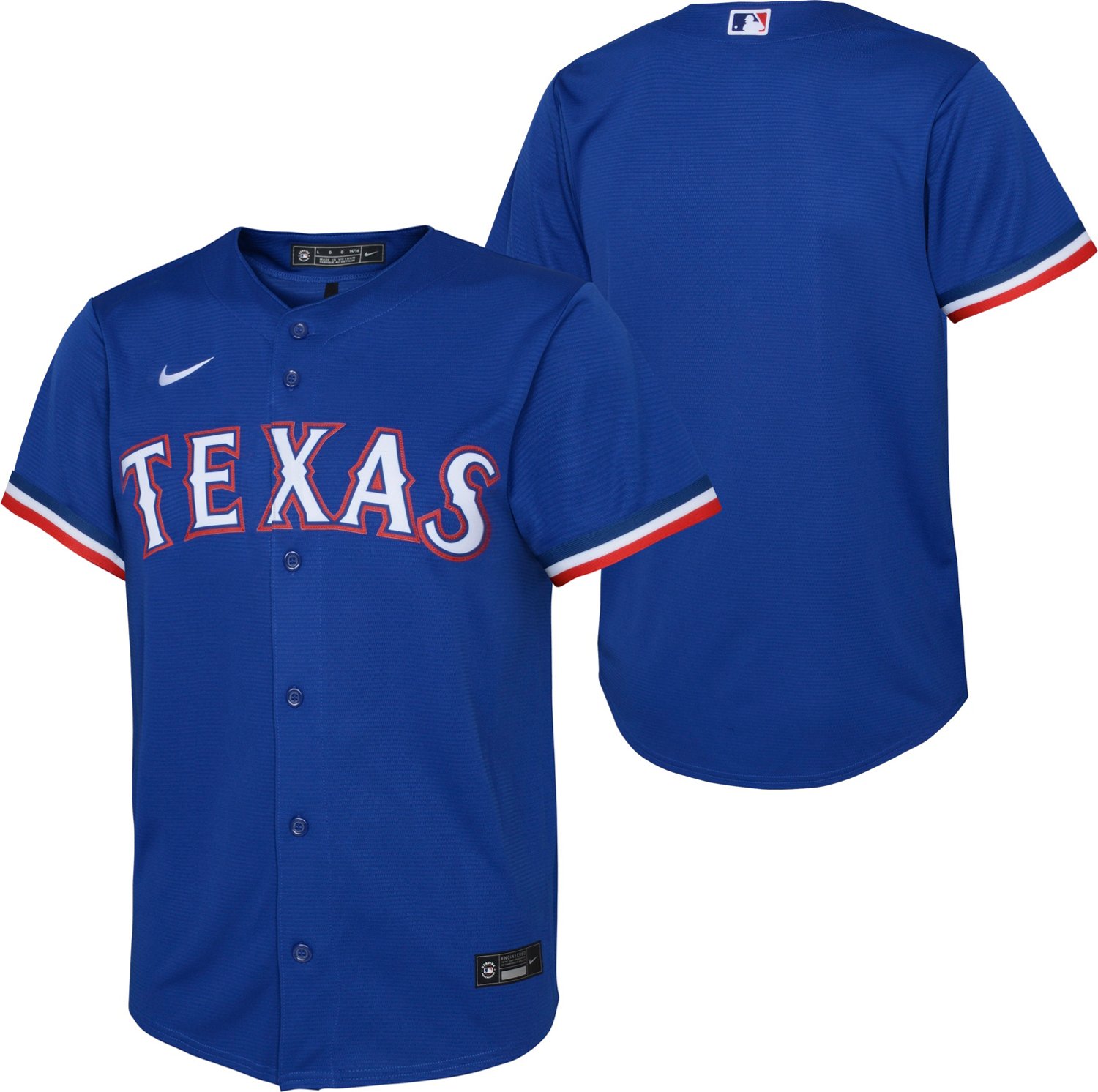 Nike Youth Texas Rangers Away Alternate 2 Replica Jersey | Academy