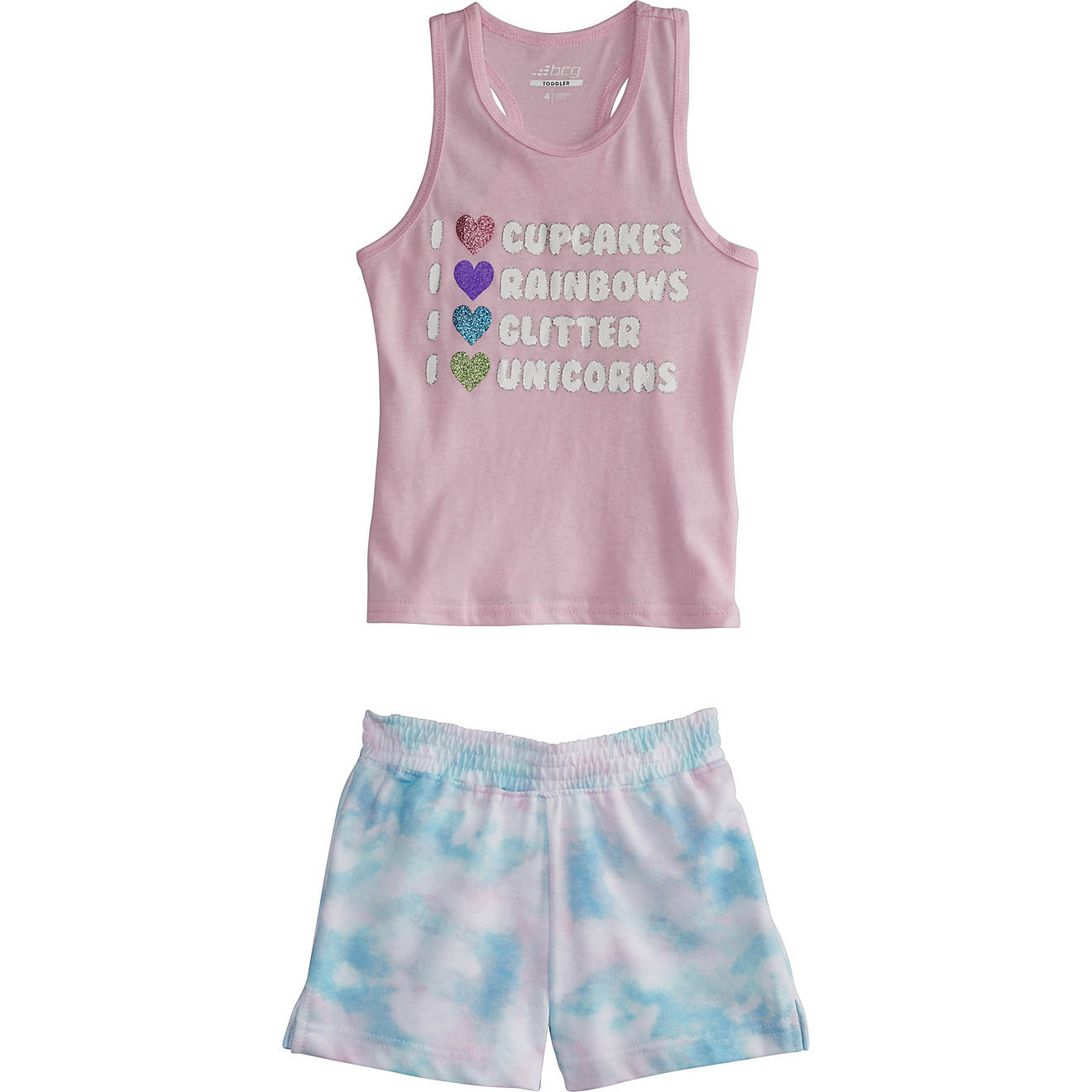 BCG Girls' Tie-Dye FT Tank Top and Shorts Set                                                                                    - view number 1