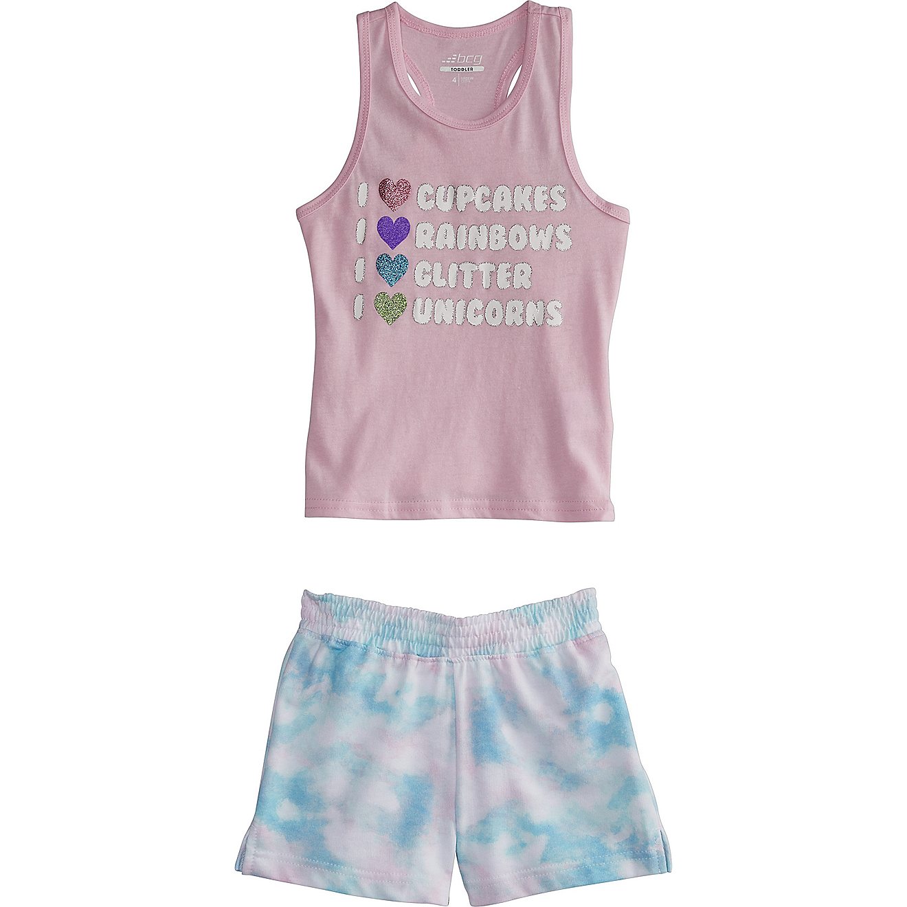 BCG Girls' Tie-Dye FT Tank Top and Shorts Set                                                                                    - view number 1