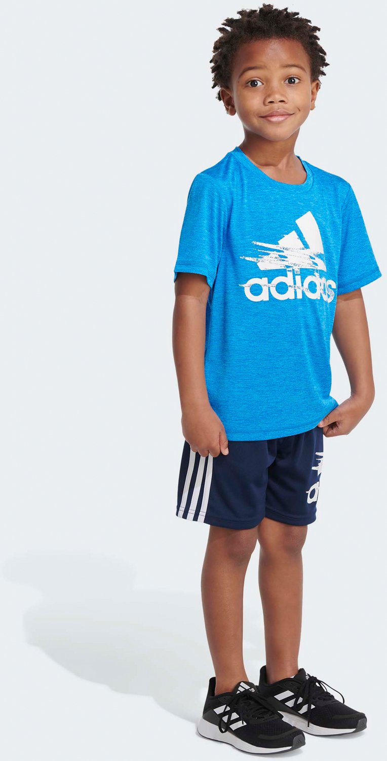 adidas Boys' Graphic T-shirt and Shorts Set - view number 4