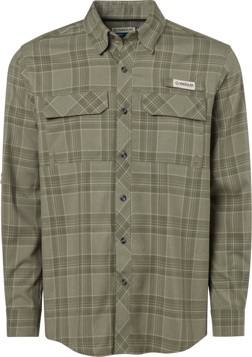 Magellan Outdoors Men's Barton Creek Outdoor Plaid Long Sleeve Shirt - view number 3