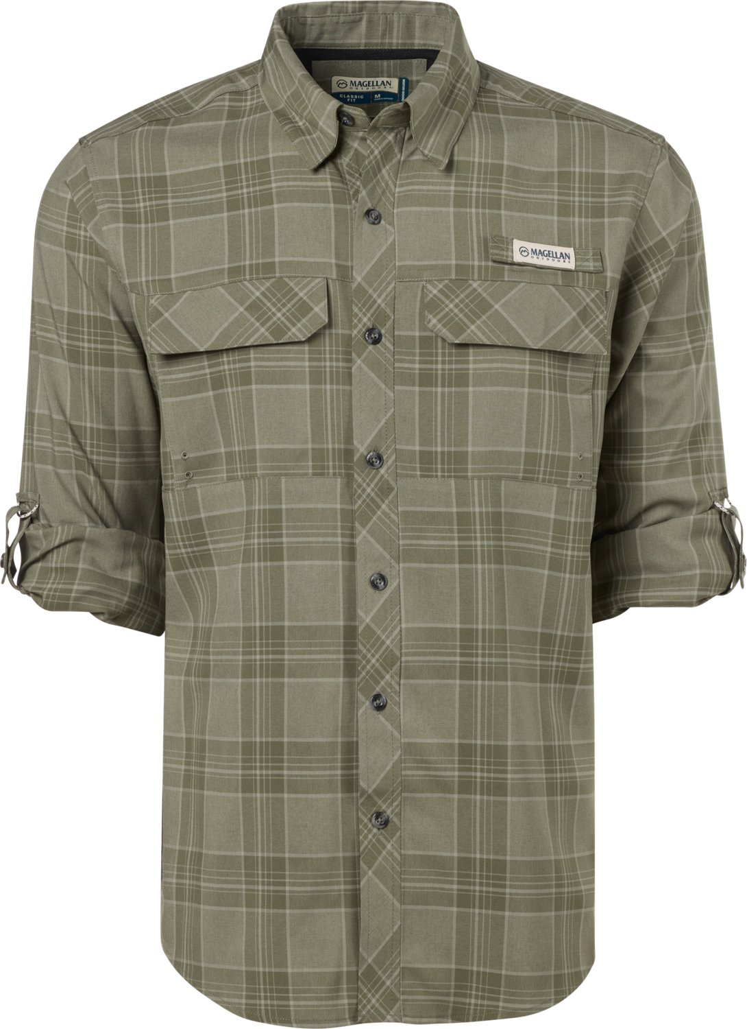 Magellan Outdoors Men's Barton Creek Outdoor Plaid Long Sleeve Shirt - view number 5
