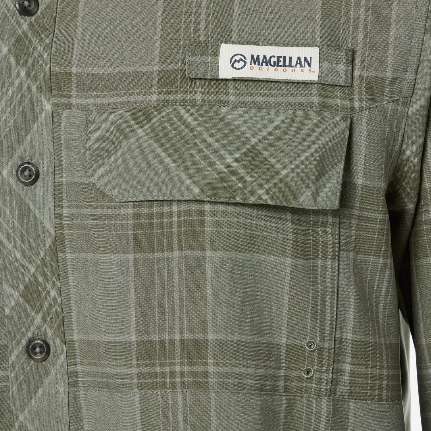 Magellan Outdoors Men's Barton Creek Outdoor Plaid Long Sleeve Shirt - view number 6