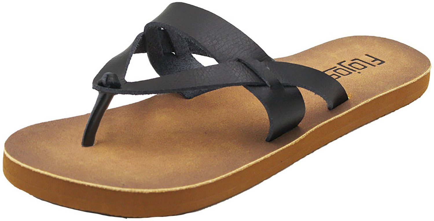 ON SALE! NEW Flojos Women's Memory Foam Flip Flop Sandals BLACK, PICK SIZE