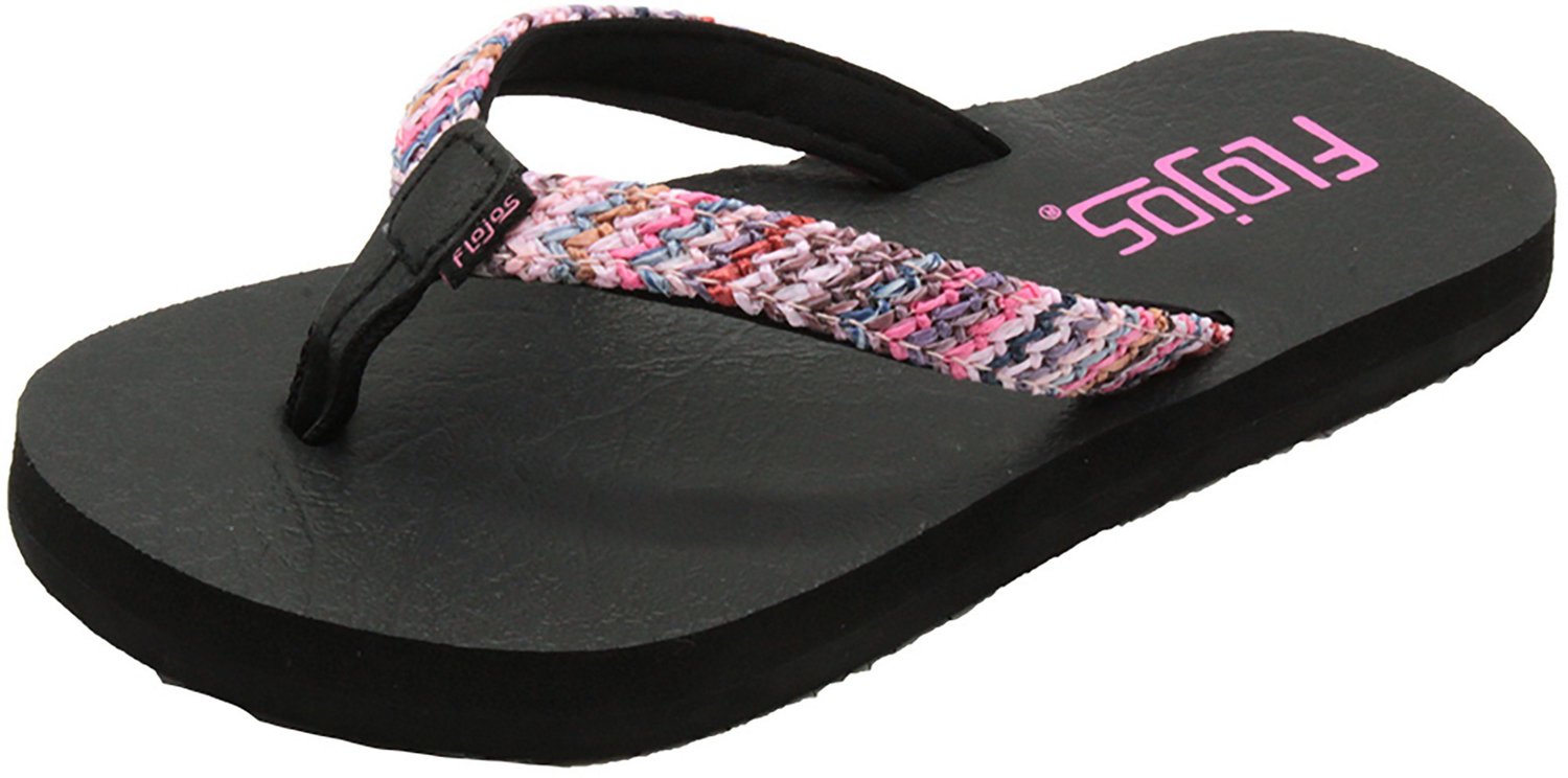 flojos brown flip flops