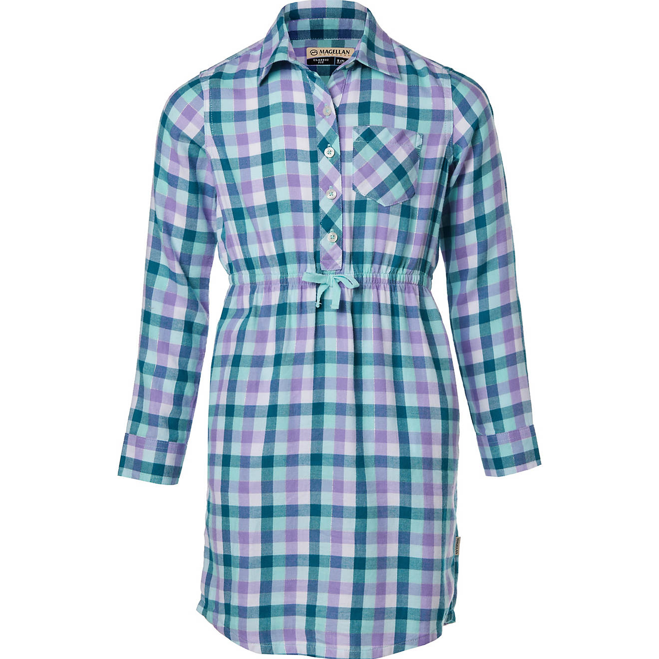 Magellan Outdoors Girls' Willow Creek Flannel Dress                                                                              - view number 1