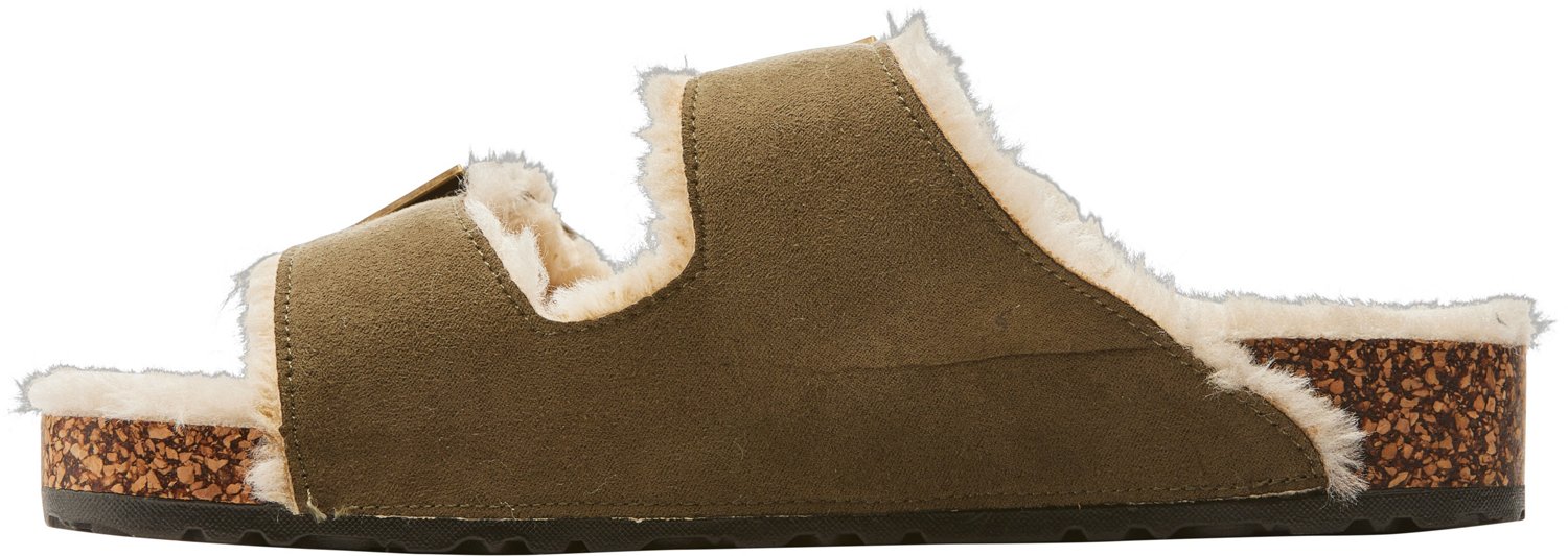 Magellan Women's 2 Buckle Faux Suede Slipper Academy