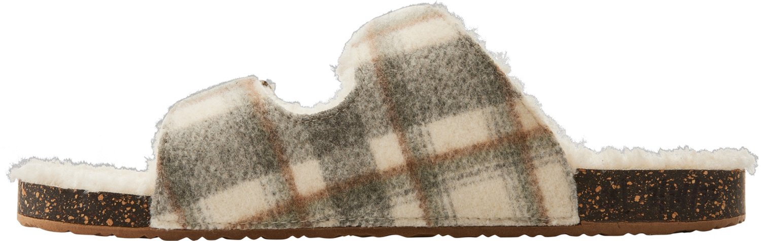 Magellan Women's 2 Buckle Plaid Cork Slipper Academy