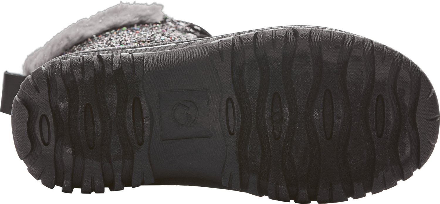 Magellan Outdoors Girls’ Iridescent Faux Fur Boots Academy