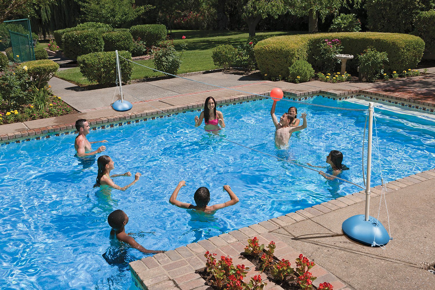 Poolmaster Across-Pool Volleyball/Badminton Game Combo                                                                           - view number 2