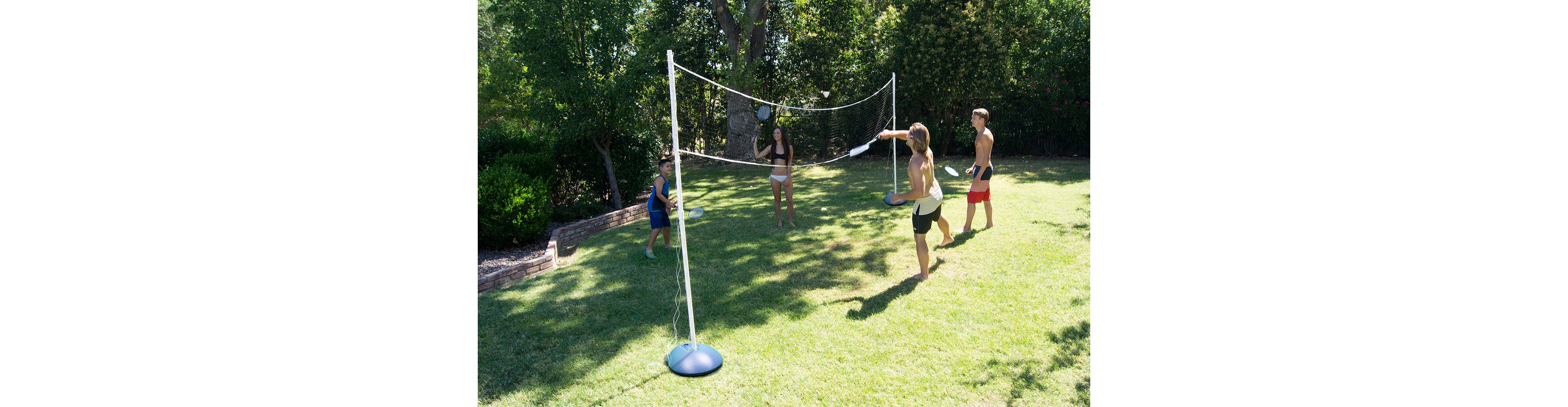 Poolmaster Deluxe Swimming Pool and Backyard Badminton Set