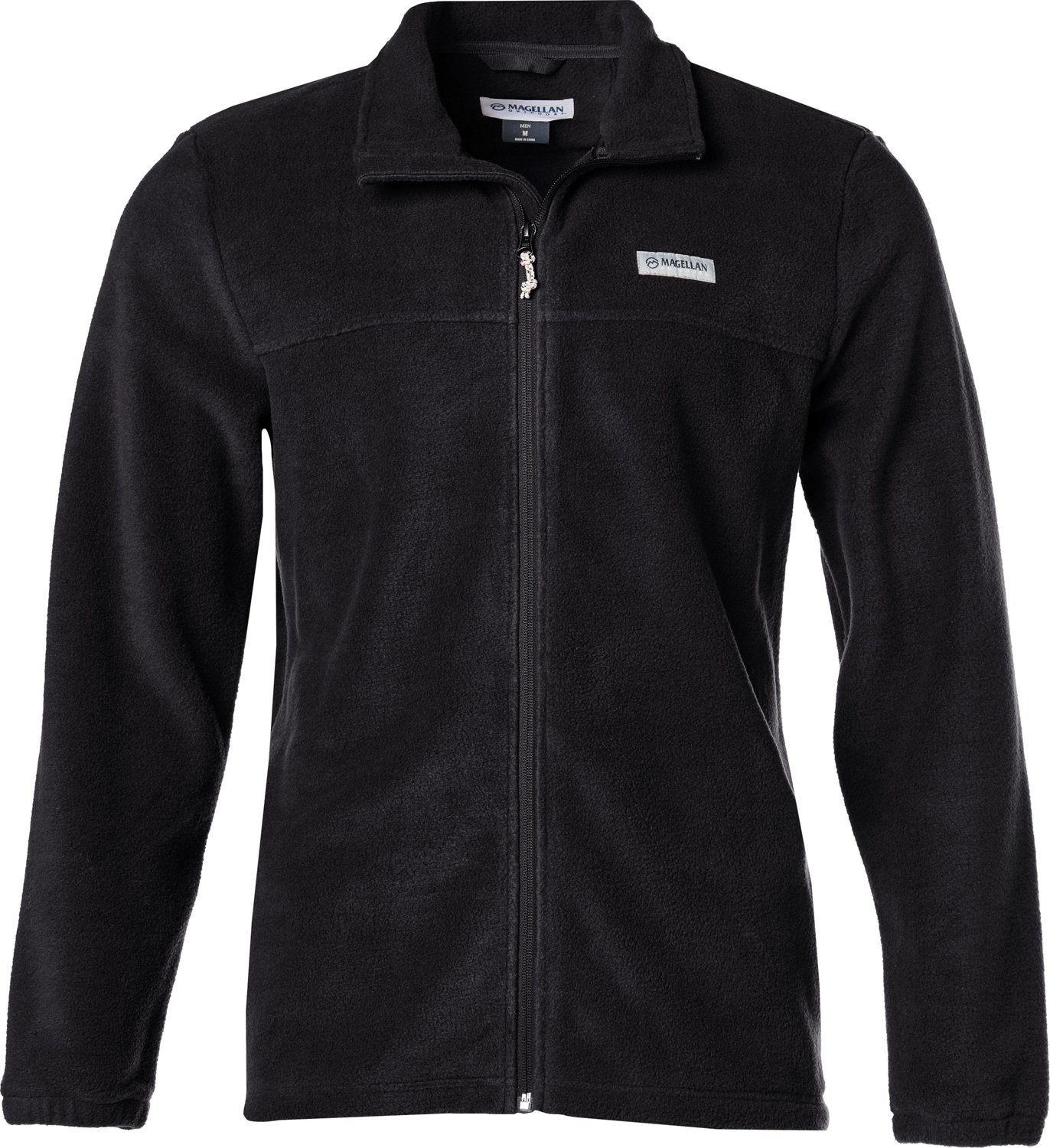 Black fleece discount full zip jacket