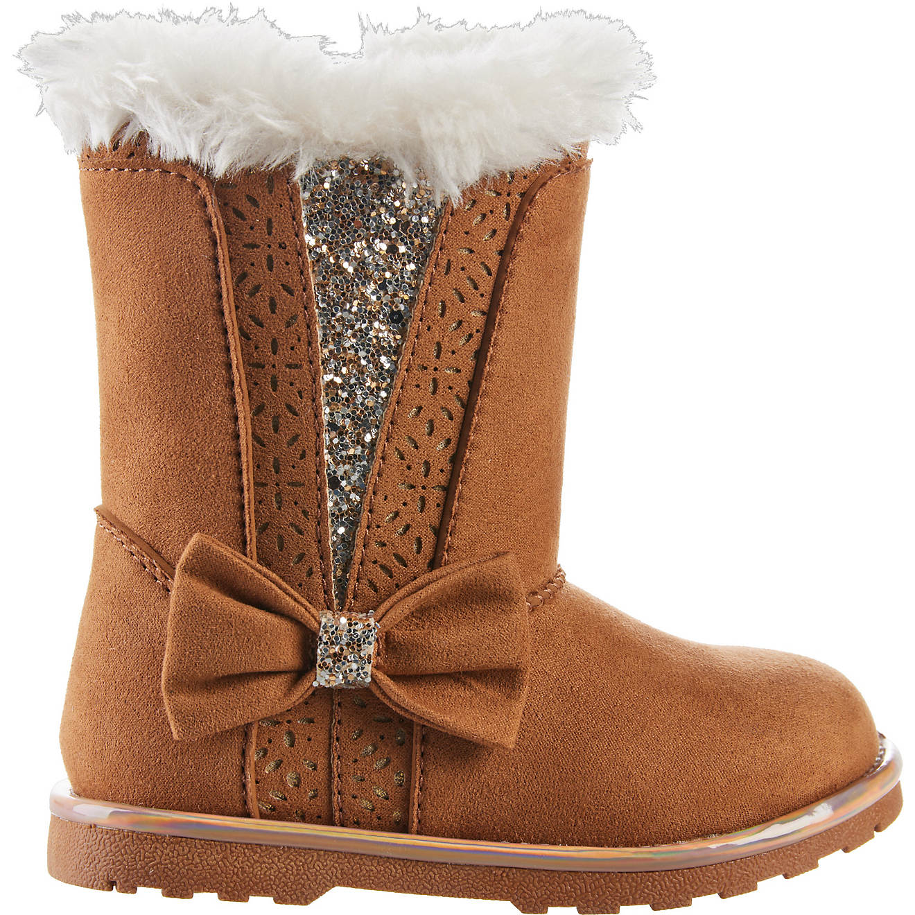 Magellan Outdoors Toddlers' Glitter Faux Fur Boots III                                                                           - view number 1