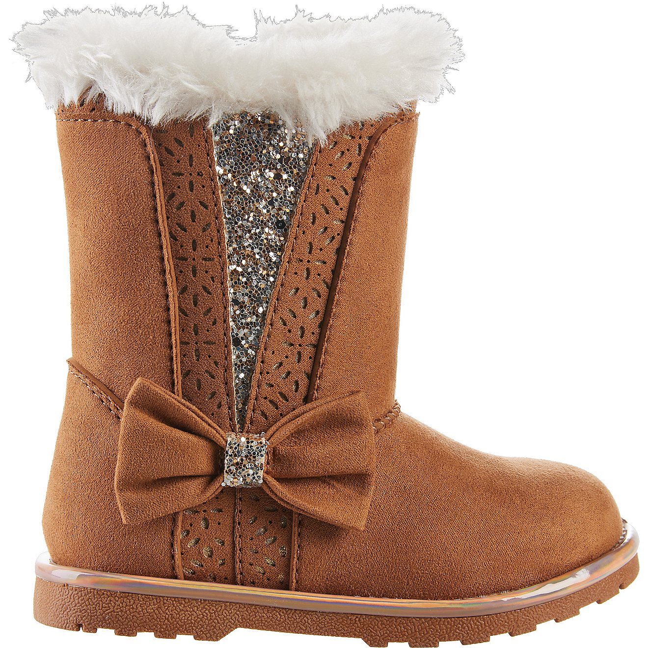 Magellan Outdoors Toddlers' Glitter Faux Fur Boots III                                                                           - view number 1