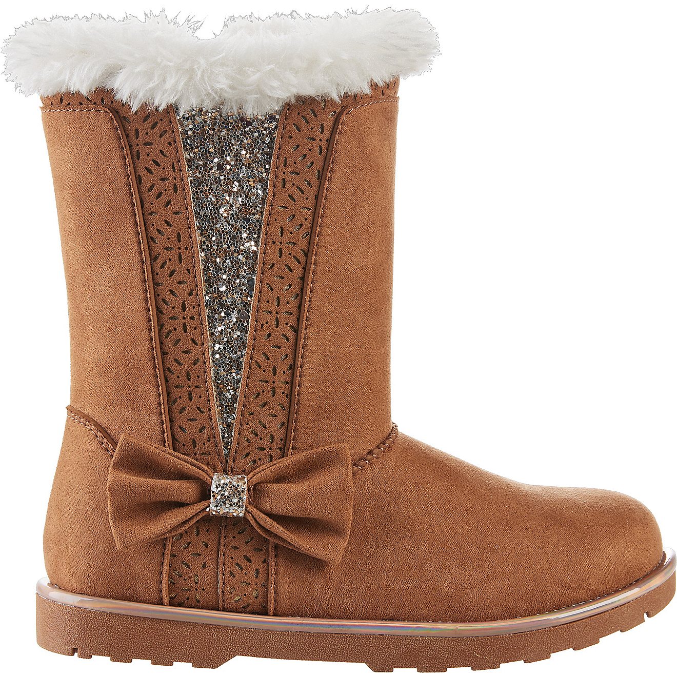 Magellan Outdoors Girls' Glitter Fur Boots III                                                                                   - view number 1