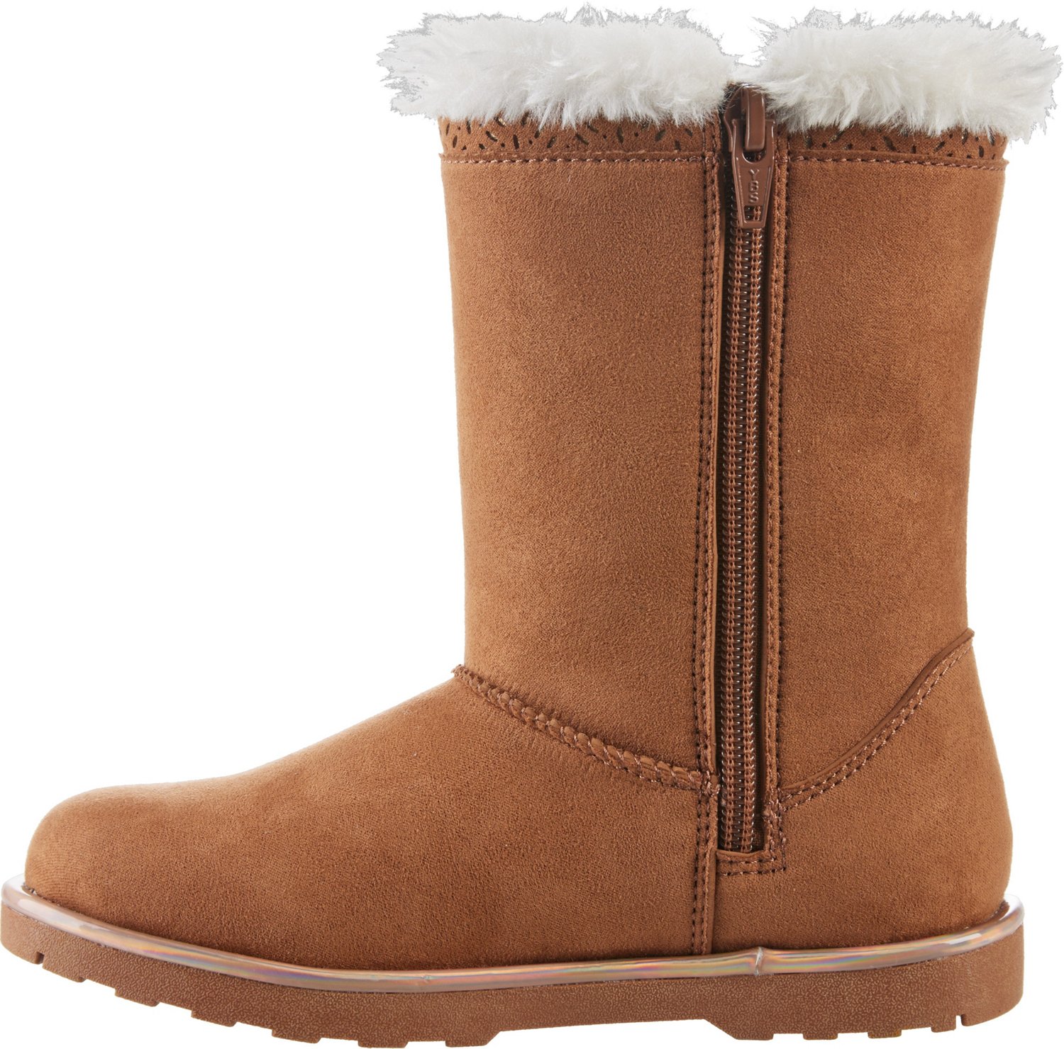 Magellan Outdoors Girls' Glitter Faux Fur Boots III Academy
