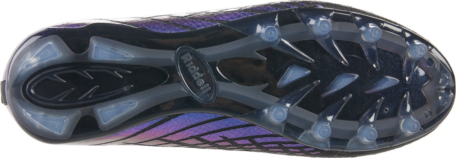 Riddell Men's Podium Mid Top Football Cleats - view number 4