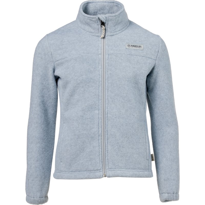 Magellan Outdoors Girls’ Arctic Fleece Full-Zip Jacket Silver, Small - Girl's Ski Outerwear And Fleece at Academy Sports product image