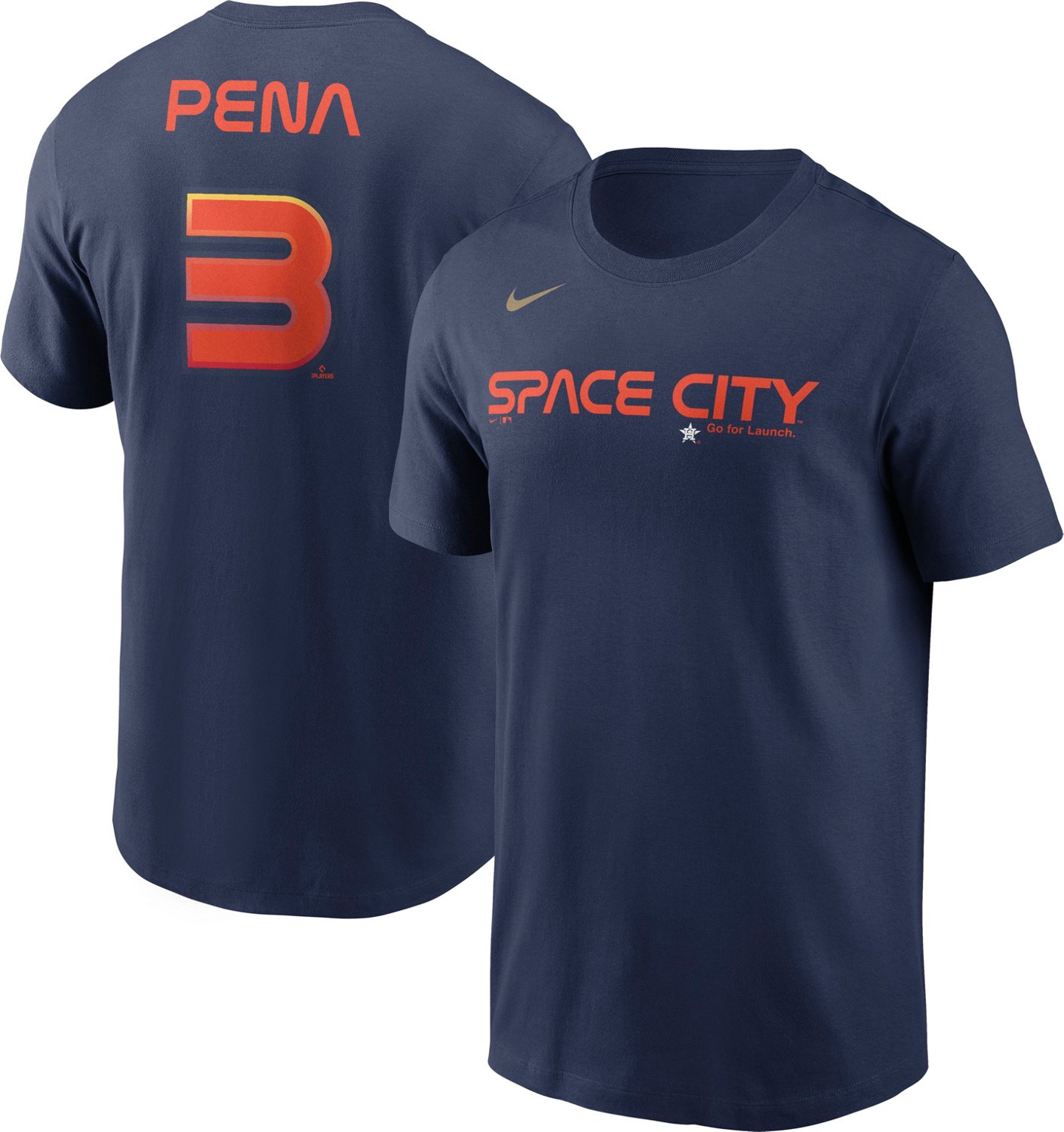 Nike Youth Houston Astros City Connect Jeremy Peña #3 Navy OTC Cool Base  Jersey