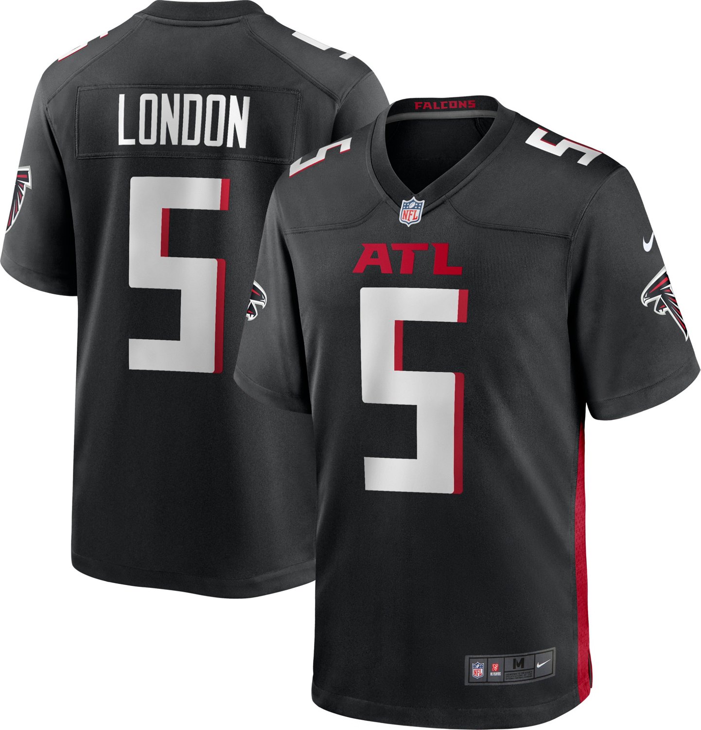 Nike Men's Atlanta Falcons Drake London #5 Player N&N Game Jersey                                                                - view number 3