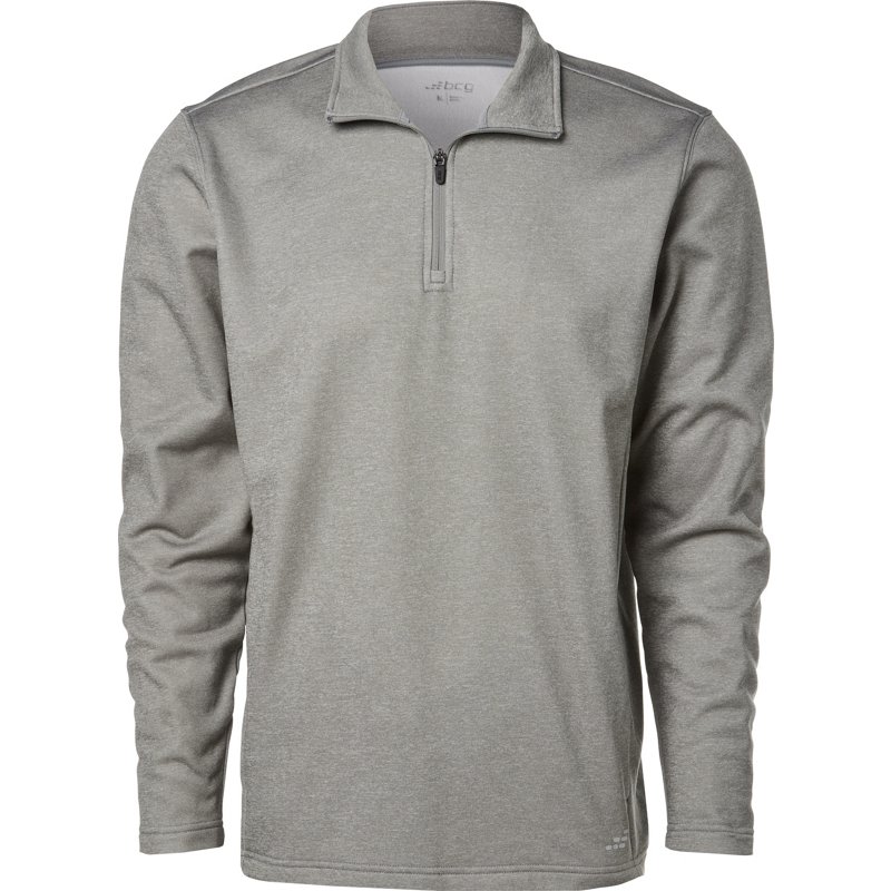 BCG Men's 1/4 Zip Performance Fleece Top Silver, X-Large - Men's Athletic Fleece at Academy Sports product image