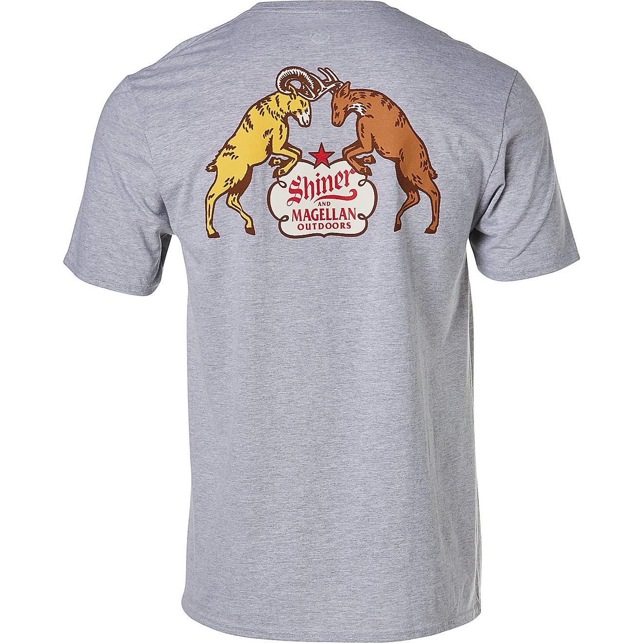 Magellan Outdoors Shiner Men's Bock Beer Ram and Deer Short Sleeve T-Shirt                                                       - view number 1