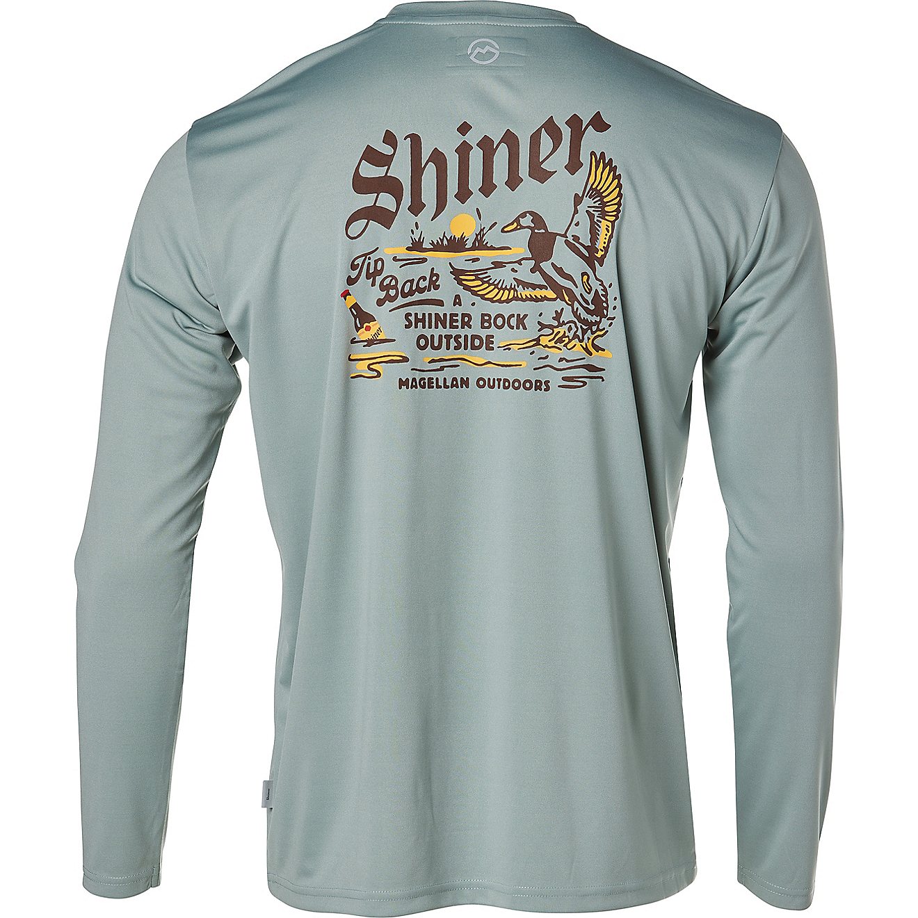 Magellan Outdoors Shiner Men's Top Back Duck Graphic Long Sleeve T-shirt                                                         - view number 1