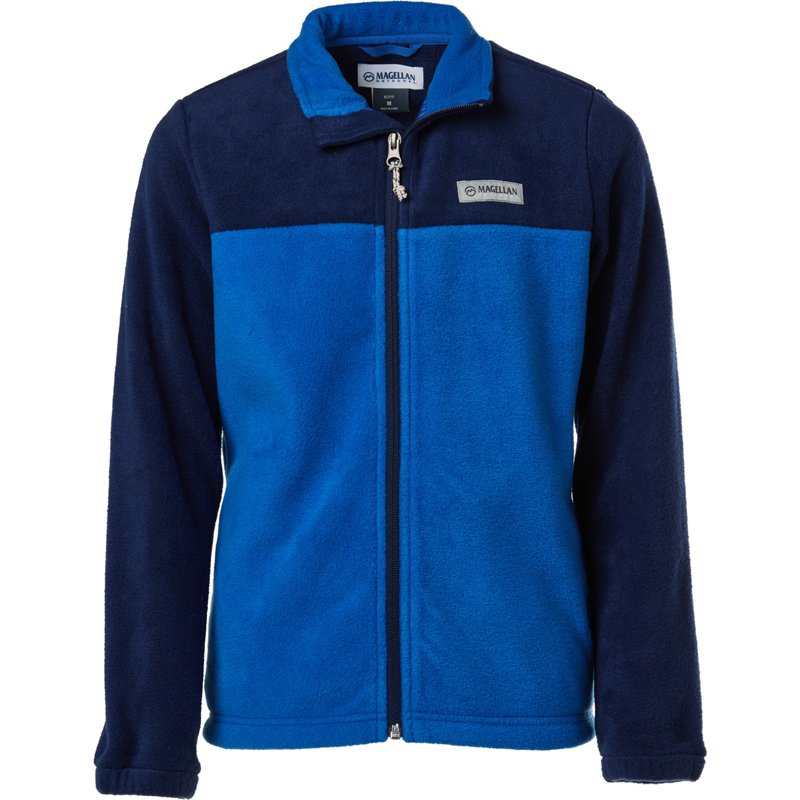 Magellan Outdoors Boys’ Arctic Fleece Colorblock Jacket Blue, X-Large - Boy's Ski Outerwear And Fleece at Academy Sports product image